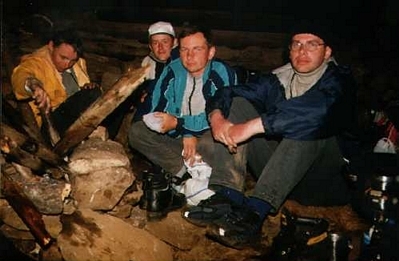 Ognisko w chacie pasterskiej